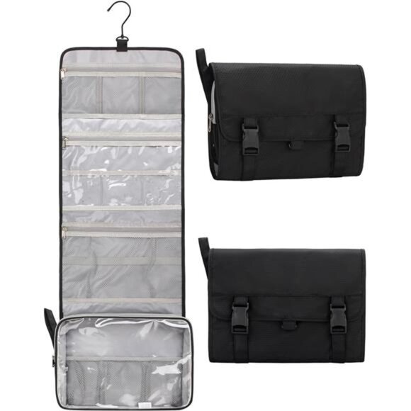 Travel Toiletry Bag for Men,Hanging ToiletryBag for Women Makeup CosmeticStorage - Picture 1 of 7